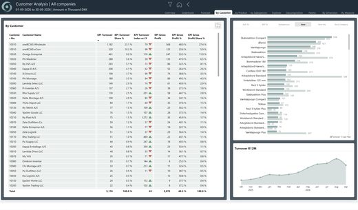 oneBC365-rapportside: Sales Customer Analysis